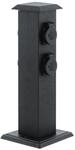 EGLO Outdoor Zubeh&ouml;r Steckdosens&auml;ule, Gartensteckdose, 4 Steckdosen, Material: