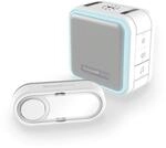 Honeywell Home DC515S Serie 5 kompakter, tragbarer Funk-LED-Gong mit Klingeltaster