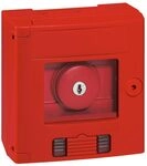 LEGRAND, Sicherheitskasten (rot) IP 44 - IK 07 mit Pilz-Schl&uuml;sseltaster und
