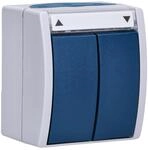 Busch-Jaeger 2601/4 W-53 Jalousieschalter Wippschalter, 1-polig (Thermoplast)...