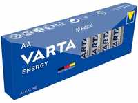 VARTA Batterien AA, 10 Stück, Energy, Alkaline, 1,5V, Verpackung zu 80%...