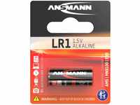 ANSMANN Alkaline Batterie LR1 (1,5V) für Garagentoröffner, Alarmanlage,