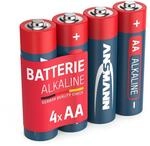ANSMANN Red Alkaline Batterie Mignon AA LR6 Longlife Alkalibatterie (4er Pack)