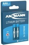ANSMANN Extreme Lithium Batterie AAA Micro 2er Pack - 1,5V, LR3 - hohe...