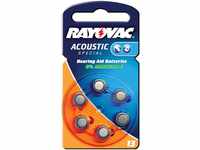 Energizer 4606 Rayovac Acoustic Special Knopfzelle für Hörgeräte, 6er Blister