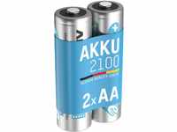ANSMANN Akku AA Mignon 2100mAh 1,2V NiMH - wiederaufladbare Batterien AA Akkus...