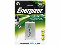 Energizer 9v Batterie, wiederaufladbar, 1 Stück, Recharge Power Plus