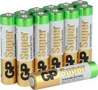 GP GP24A-2VS12 LR03 Super Alkaline AAA Micro Batterie (12-er Pack), 03024AS12, 12x