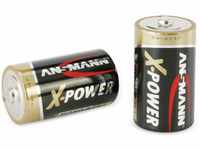 Ansmann X-Power Alkaline Batterie Mono D LR20 Longlife Alkalibatterie für...