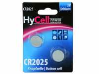 HyCell 2x CR2025 Batterie Lithium Knopfzelle 3V / Qualitativ hochwertige