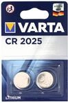 VARTA Batterien Knopfzelle CR2025, 2 St&uuml;ck, Lithium Coin, 3V, kindersichere