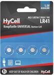 HyCell Alkaline Knopfzellen LR41 1,5V, 4 St&uuml;ck, AG3 GP192 L736, lange haltbar,...