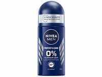 NIVEA MEN Protect & Care Deo Roll-On (50 ml), sanftes Deo ohne Aluminium (ACH)...