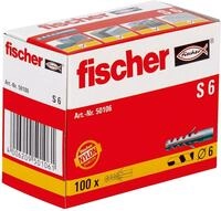 fischer Spreizd&uuml;bel S 6, D&uuml;bel mit 2-fach-Spreizung zum Befestigen von Bildern,