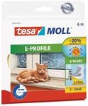 tesamoll E-Profil Gummidichtung - Selbstklebende Dichtung zum Isolieren von Spalten