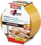 tesa Verlegeband extra stark klebend - Doppelseitiges Klebeband zum Verlegen von