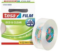 tesafilm eco & clear - Umweltfreundliches Klebeband - Klebestark, l&ouml;sungsmittelfrei