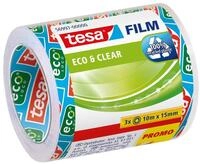 tesafilm eco & clear - Umweltfreundliches Klebeband - Klebestark, l&ouml;sungsmittelfrei