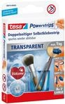 tesa Powerstrips transparent Deko - doppelseitige Klebestreifen f&uuml;r leichte