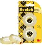 Scotch Doppelseitiges Klebeband - Nachf&uuml;llpackung, 2 Rollen, 12 mm x 6,3 m -...