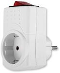 REV Steckdosenadapter, Steckdose schaltbar, &Uuml;bergangsstecker, schaltbare Steckdose
