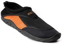 BECO Badeschuhe / Surfschuhe f&uuml;r Damen und Herren schwarz/orange 41