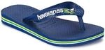 Havaianas Brasil Logo (Mini Me) Unisex Kinder Flipflop Navy Blue 23 EU