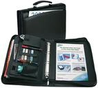 Wedo 583001 Konferenzmappe Orga (4-Ring, mit Tragegriff) schwarz