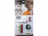 Smiffys Make-Up FX, Complete Zombie Kit, Red, Facepaint, Blood, Liquid Latex,...