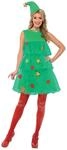 Smiffys, Damen Weihnachtsbaum Kost&uuml;m, Kleid und M&uuml;tze, Gr&ouml;&szlig;e: L, 24331