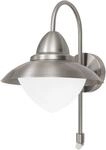 EGLO Au&szlig;en-Wandlampe Sidney, 1 flammige Au&szlig;enleuchte, Sensor-Wandleuchte aus