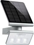 Steinel Solar-Au&szlig;enleuchte XSolar L-S silber, 140&deg; Bewegungsmelder, 8 m Reichweite,