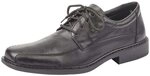 Rieker B0812 Herren Derby Schn&uuml;rhalbschuhe, Schwarz, 40 EU, Extra weit