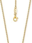Engelsrufer Damen Halskette 70 cm, vergoldete Erbskette aus 925 Sterling Silber, 2,1