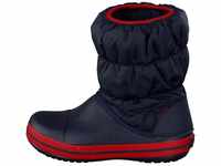 Crocs Winter Puff Boot Kids, Unisex - Kinder Schneestiefel, Blau (Navy/Red), 27/28 EU