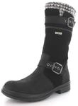 D&auml;umling M&auml;dchen Alia Kurzschaft Stiefel, Schwarz (70Denver schwarz), 27 EU