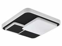 EGLO LEPRESO LED Deckenleuchte weiß, schwarz, weiß 2300lm 38,5x38,5x7,5cm