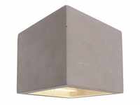 Deko Light Cube Wandleuchte grau, weiß 1 flg. G9 Modern