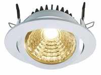 Deko Light COB 95 Einbaustrahler LED weiß 820lm 3000K >90 Ra 40° Modern