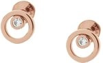 Skagen Damen Edelstahlohrringe ELLEN mit Pfostenverschluss, 7,4 mm x 7,4 mm x 2,5 mm