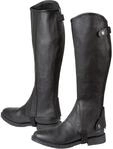 Covalliero Minichaps Elasto Leder Elastikeinsatz, schwarz