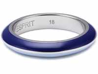Esprit Damen-Ring Edelstahl rhodiniert Harz Marin 68 Mix Blue Fine