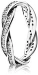 PANDORA Damen-Ring 925 Sterling Silber Zirkonia wei&szlig; Gr.54 (17.2) 190892CZ-54