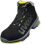 Uvex 1 Sicherheitsschuhe S2 SRC, Stiefel, Arbeitsschuhe f&uuml;r Herren, Schwarz/Lime,