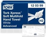 Tork Xpress gro&szlig;e Multifold-Handt&uuml;cher Wei&szlig; H2, Advanced-Qualit&auml;t, 2-lagig,