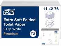 Tork 114276 extra weiches Einzelblatt Toilettenpapier in Premium Qualität für...