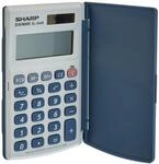 Sharp EL-243S Taschenrechner (8 Stellen, Solar- und Batteriebetrieb) Wei&szlig;