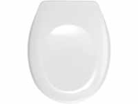 WENKO WC-Sitz Bergamo Weiß - Antibakterieller Toilettensitz, verstellbare,...