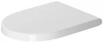 Duravit WC-Sitz Starck 3, Toilettendeckel aus Urea-Duroplast, Klodeckel mit Edelstahl