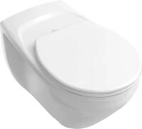 Villeroy & Boch WC-Sitz O.novo - Toilettendeckel Wei&szlig; gl&auml;nzend aus Duroplast -